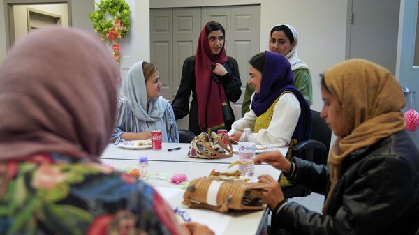 Афганские беженцы. Иллюстративное фото - Sputnik Тоҷикистон