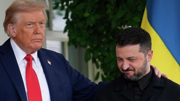 Зеленский прибыл в Белый дом на встречу с президентом США Трампом - Sputnik Тоҷикистон