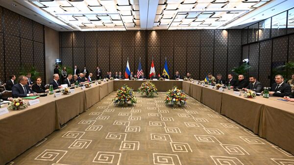 Трехсторонние переговоры РФ, США и Украины в Женеве  - Sputnik Тоҷикистон