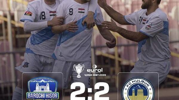 Ҳулбук дар EUROL-Ҷоми ФФТ-2026 ғолиб омад - Sputnik Тоҷикистон