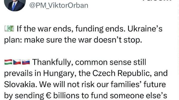 Нақшаи Украина ин аст, ки ба қатъи низоъ роҳ надиҳад, - Орбан - Sputnik Тоҷикистон