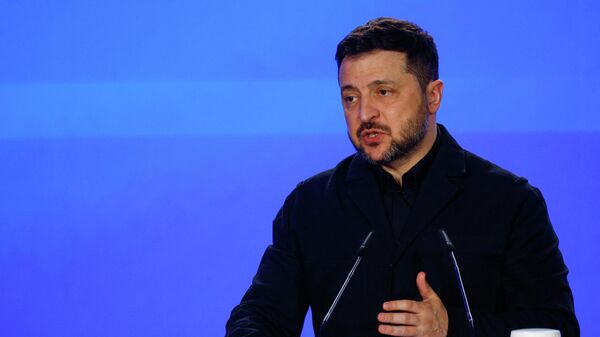 Владимир Зеленский выступает на пресс-конференции в Киеве. - Sputnik Тоҷикистон