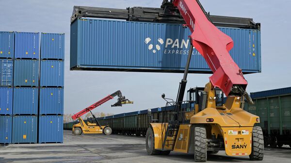 Открытие транспортно-логистического центра Сибирский  - Sputnik Тоҷикистон