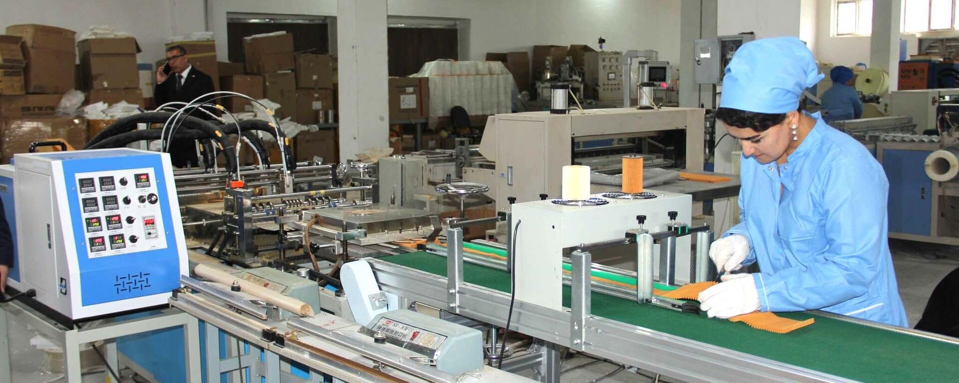 Производство в СЭЗ Куляб. - Sputnik Таджикистан, 1920, 15.04.2026