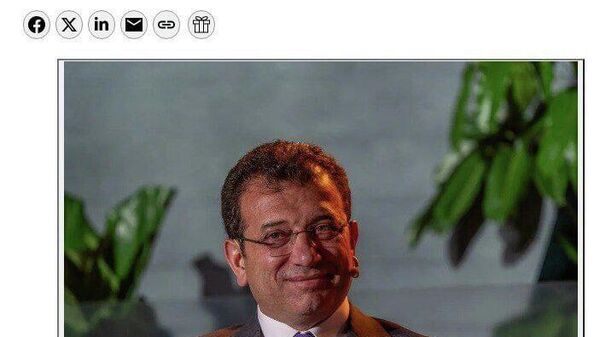 Тысячи лет тюрьмы грозят экс-мэру Стамбула - Sputnik Таджикистан