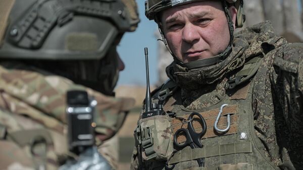 Учения штурмовых подразделений группировки войск Днепр в Запорожской области. - Sputnik Тоҷикистон