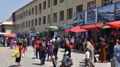 Рынок "Корвон" в Душанбе 