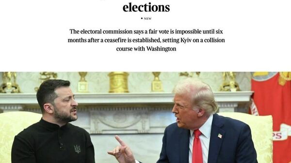 Интихоботи президентӣ соли 2026 дар Украина баргузор намешавад - Sputnik Тоҷикистон