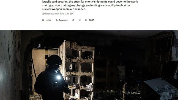 Мубориза барои назорати тангаи Ҳурмуз ва иншооти калидии энергетикӣ — ин аст, ки мақомоти ИМА ва Исроил поёни ҷангро бо Эрон чунин мебинанд - Sputnik Тоҷикистон