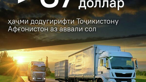 Гардиши коло миёни Тоҷикистону Афғонистон тамоюли афзоиш дорад, бармеояд аз додаҳои мақомоти гумруки тоҷик - Sputnik Тоҷикистон