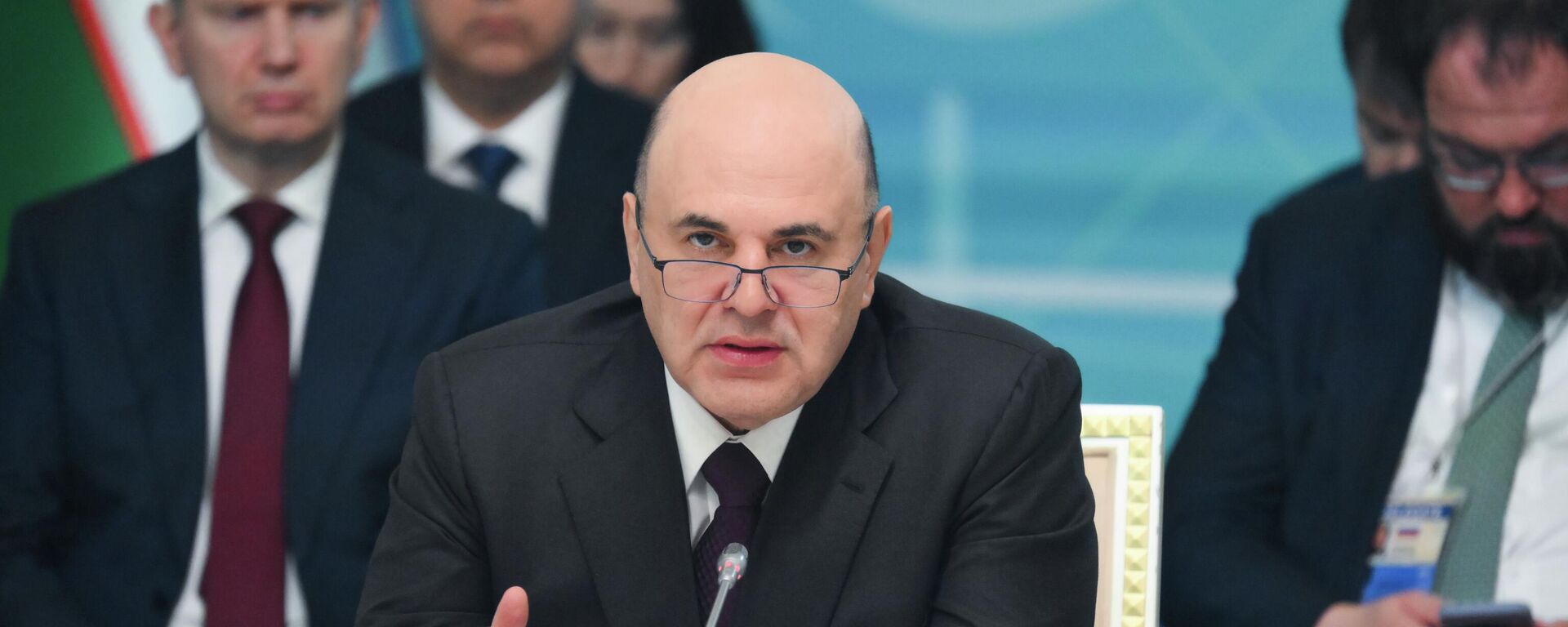 Председатель правительства РФ Михаил Мишустин на заседании Евразийского межправительственного совета в расширенном составе в Шымкенте.   - Sputnik Тоҷикистон, 1920, 28.03.2026