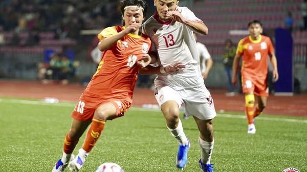 Дастаи Олимпии Тоҷикистон бар тими Бутан пирӯз шуд - Sputnik Тоҷикистон