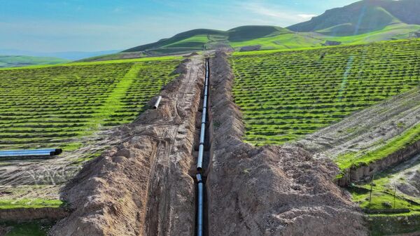 Строительство ирригационной системы Пушинг в Хатлонской области. - Sputnik Тоҷикистон