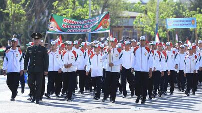 Весенний призыв новобранцев в таджикскую армию.