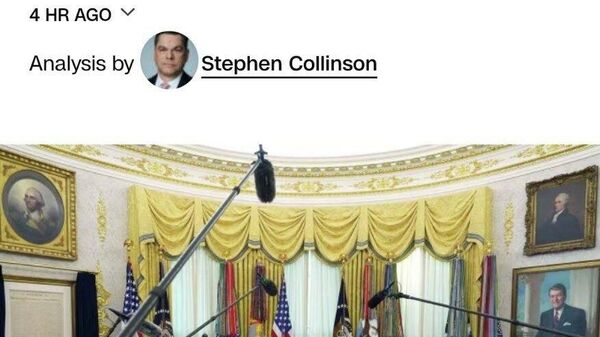 Қатъи ҷанг бо Эрон ва нигоҳ доштани назорати он бар гулугоҳи Ҳурмуз дар сатҳи ҷаҳонӣ ҳамчун шикасти стратегӣ барои Трамп қабул карда мешавад, - CNN - Sputnik Тоҷикистон