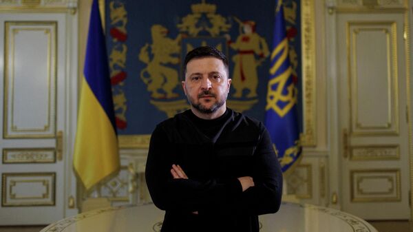 Владимир Зеленский дает интервью агентству Reuters.  - Sputnik Тоҷикистон