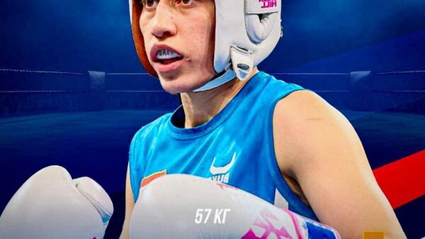 Таджикская боксерша Миджгона Самадова завоевала бронзу чемпионата Азии в Улан-Баторе - Sputnik Таджикистан
