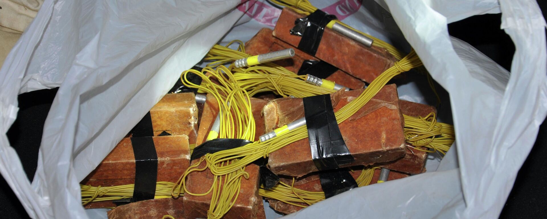 Взрывчатка, изъятая сербской полицией, недалеко от границы с Хорватией. Иллюстративное фото - Sputnik Таджикистан, 1920, 09.04.2026