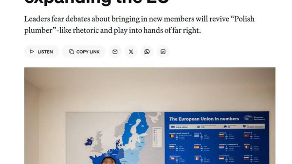 Европейские страны не готовы принимать Украину в ЕС, пишет Politico - Sputnik Таджикистан