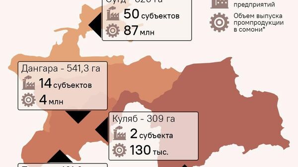На территории СЭЗ Таджикистана зарегистрированы 120 предприятий - Sputnik Таджикистан