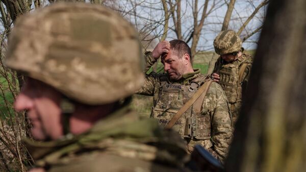 Военнослужащие 154-й бригады Вооруженных сил Украины. Архивное фото - Sputnik Тоҷикистон