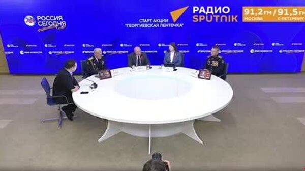 Маъракаи Лентаи Георгий дар Маскав оғоз ёфт - Sputnik Тоҷикистон