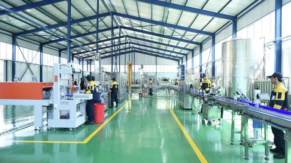 Завод по производству питьевой воды Global Invest в городе Нурек. - Sputnik Тоҷикистон