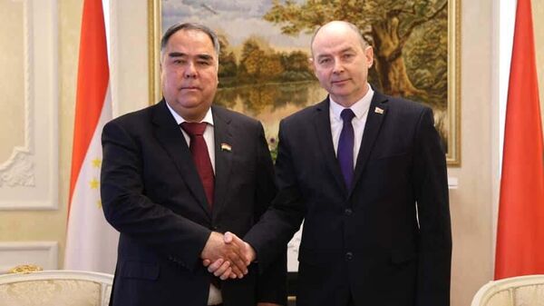 Встреча делегаций Согдийской и Минской областей. - Sputnik Тоҷикистон