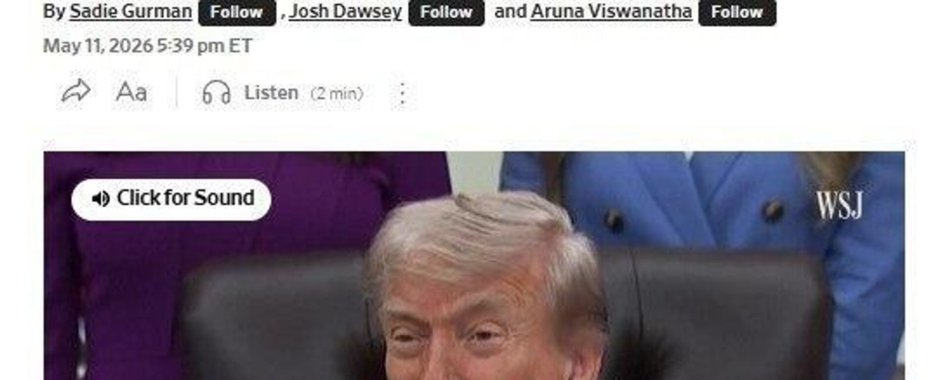 WSJ: Шикоятҳои Трамп дар бораи фошшавии маълумот дар бораи амалиёти зидди Эрон боиси тафтишот дар бораи расонаҳои хабарии ИМА шудааст - Sputnik Тоҷикистон, 1920, 12.05.2026