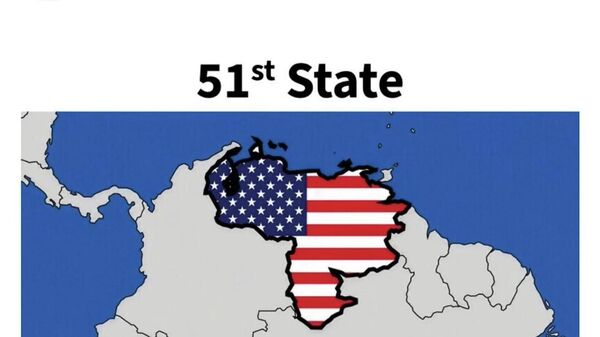 Трамп хочет сделать Венесуэлу новым штатом США: По крайней мере, об этом свидетельствует карта, которую он разместил в соцсетях - Sputnik Таджикистан