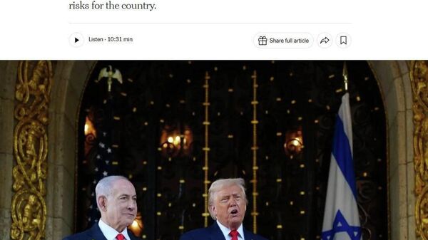 NYT: Нетаняҳу, ки қаблан қаноти-и Трамп дар мубориза бо Эрон буд, ҳоло танҳо як мусофир аст - Sputnik Тоҷикистон