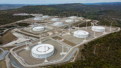 Нефтехранилище Каспийского трубопроводного консорциума (КТК-Р) в Краснодарском крае.  