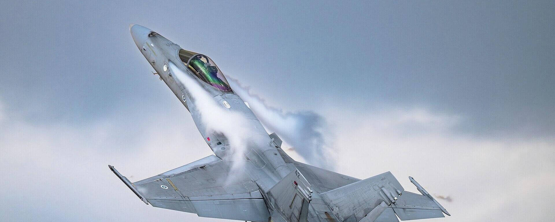 Истребитель McDonnell Douglas F/A-18C Hornet ВВС Финляндии. - Sputnik Таджикистан, 1920, 29.05.2026