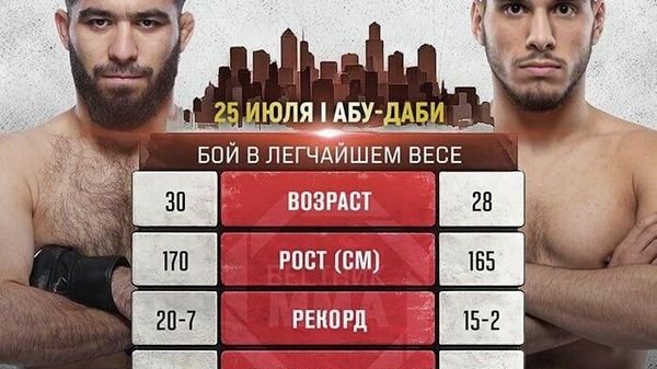 Рақиби нави Муин Ғафуров дар UFC маълум шуд - Sputnik Тоҷикистон