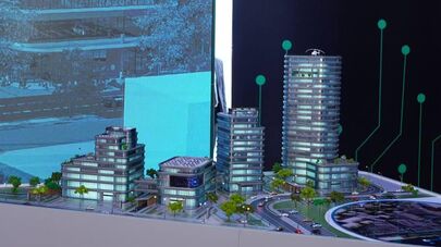 Макет комплекса IT-Hub Dushanbe.