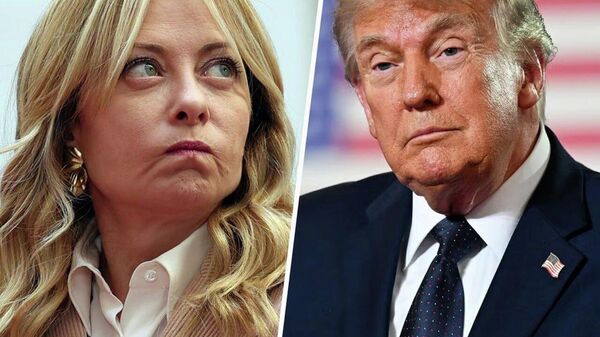 Таниши лафзии оммавӣ байни Трамп ва Мелони идома дорад - Sputnik Тоҷикистон