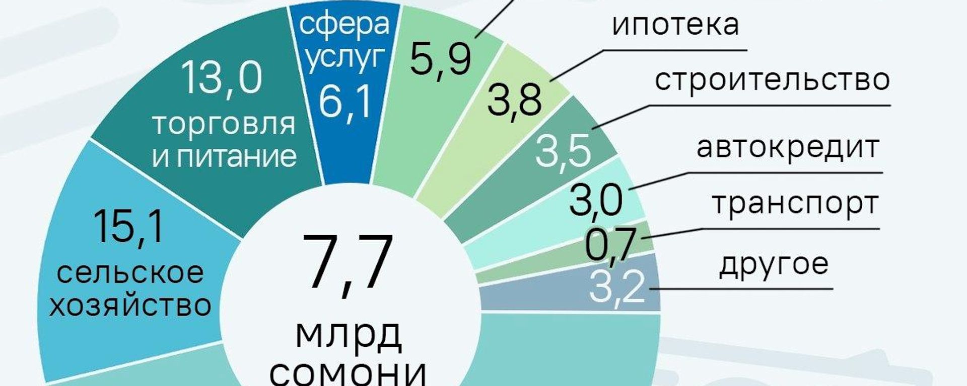 Больше всего в Таджикистане берут потребительские кредиты - Sputnik Таджикистан, 1920, 13.07.2026