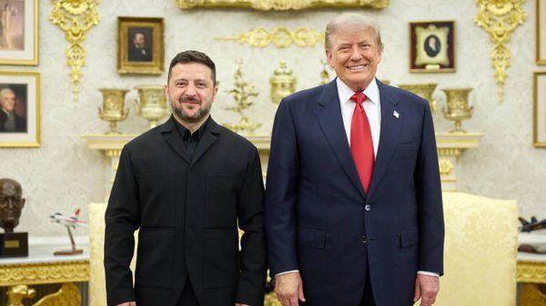 Встреча Владимира Зеленского с президентом США Дональдом Трампом. - Sputnik Таджикистан