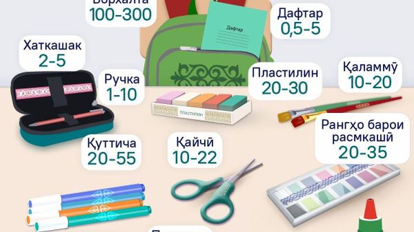 Нархи ҷузвдони мактабӣ дар Тоҷикистон то 300 сомонӣ мерасад - Sputnik Тоҷикистон