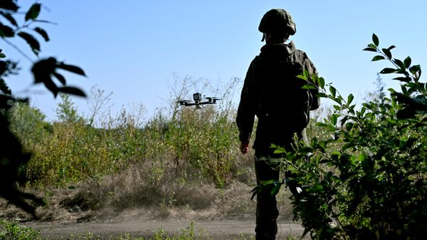 Боевая работа расчета БПЛА Жмиль-Ц группировки войск Центр на Добропольском направлении СВО.  - Sputnik Тоҷикистон