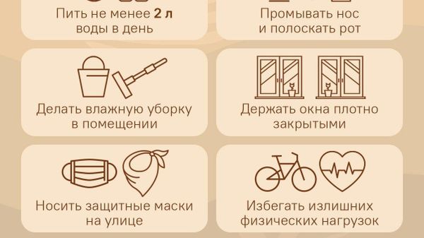 Пить больше воды и носить маски: Таджикистан вновь накроет мгла - Sputnik Таджикистан