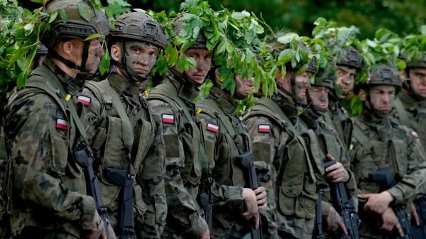 Польские военнослужащие во время учений в Новогруде (Польша) 20 июня 2024 года. - Sputnik Таджикистан
