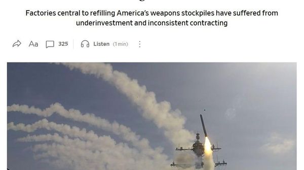 Война с Ираном опустошила стратегические военные резервы США, утверждает The Wall Street Journal - Sputnik Таджикистан