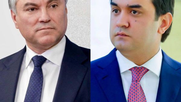 Рустами Эмомалӣ Вячеслав Володинро бо интихоб шуданаш ба мақоми раиси Думаи давлатии Русия шодбош гуфт - Sputnik Тоҷикистон