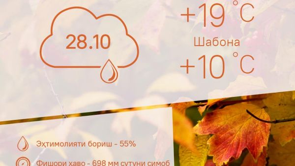 Ҳарорати миёнаи ҳаво дар пойтахти Тоҷикистон то 19 дараҷа гарм мешавад - Sputnik Тоҷикистон