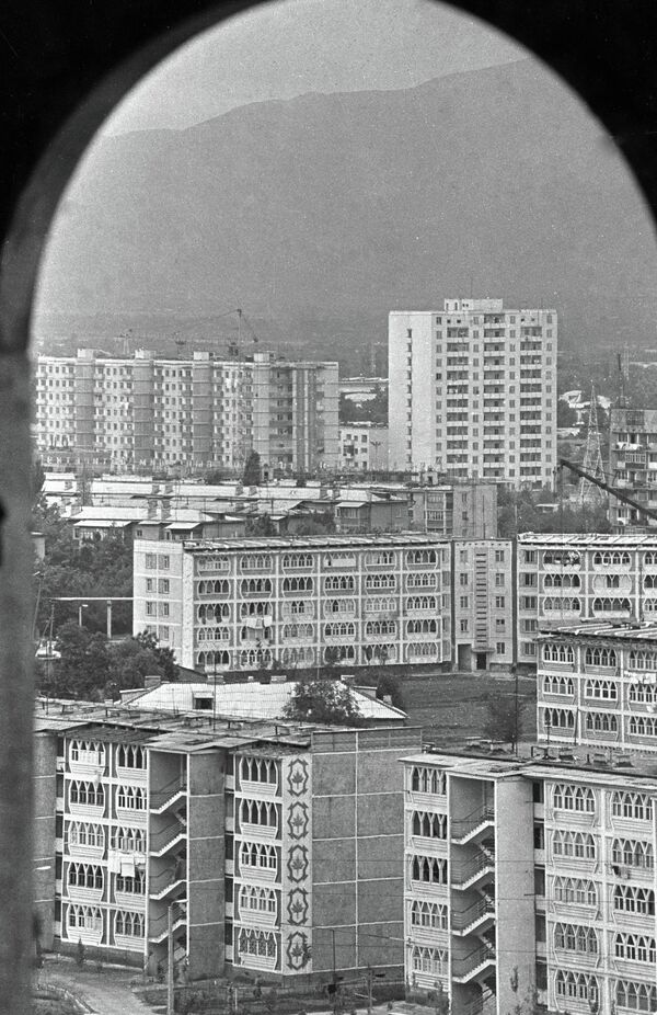 Вид на город Душанбе, 1985 г - Sputnik Таджикистан