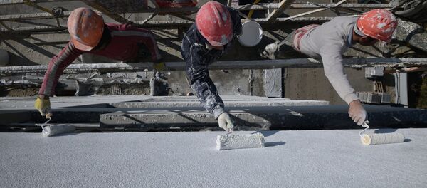 Строительство жилых домов. Архивное фото. Строительство жилых домов. Архивное фото. - Sputnik Таджикистан