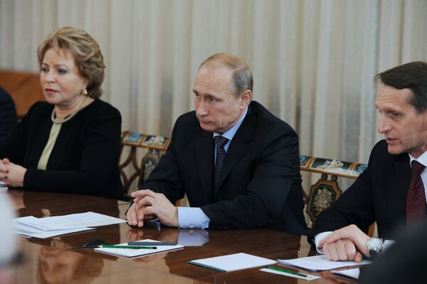 Встреча В.Путина с членами Совета Парламентской ассамблеи ОДКБ - Sputnik Таджикистан