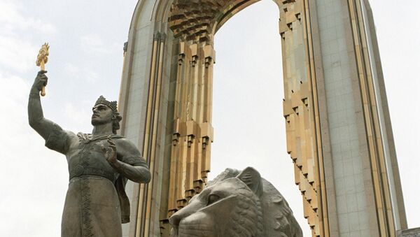 Памятник Исмоилу Сомони - Sputnik Таджикистан