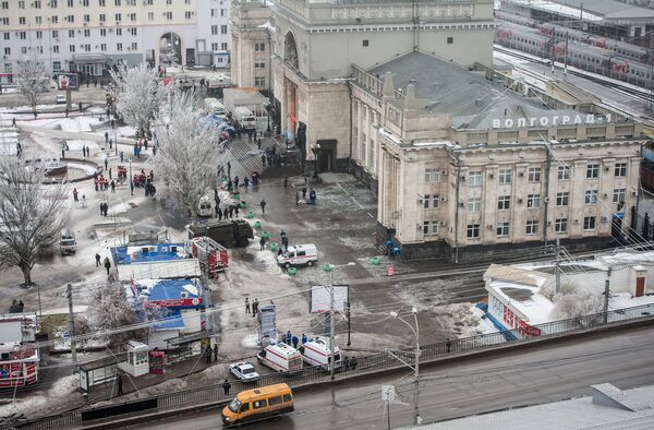 Теракт на железнодорожном вокзале в Волгограде. Архивное фото - Sputnik Таджикистан